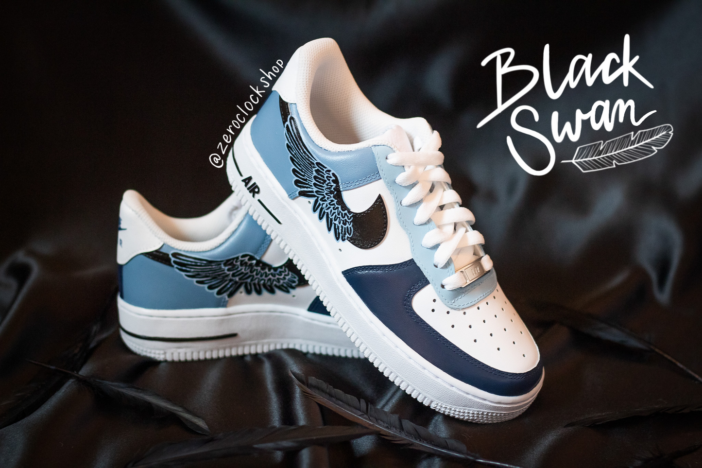 Black Swan Custom Sneakers