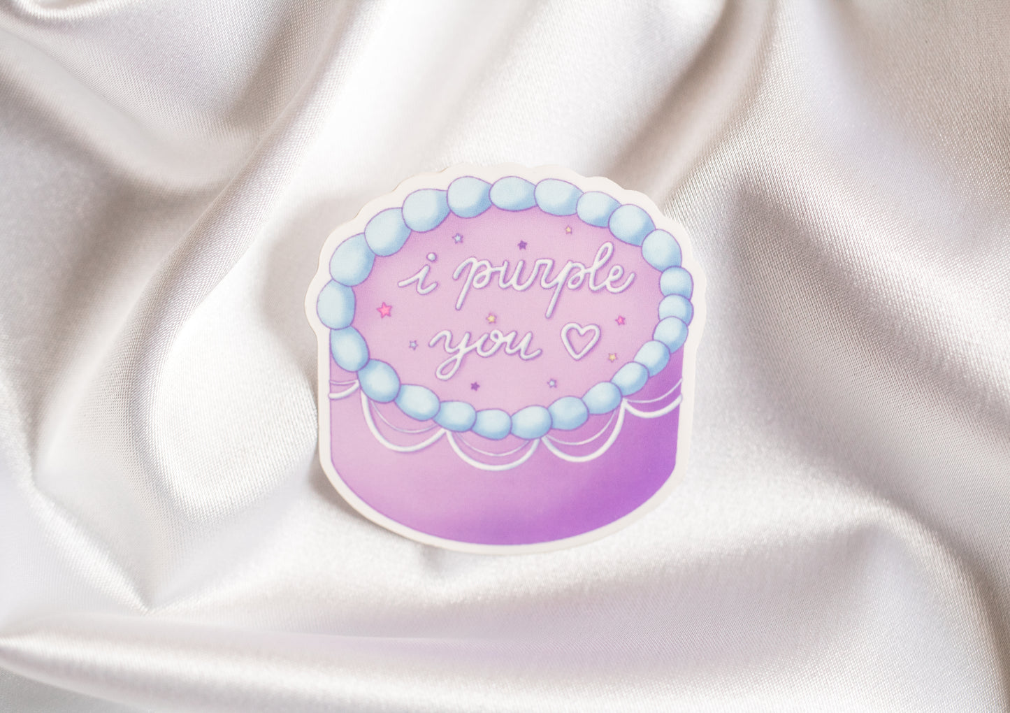 I Purple You Cake Sticker