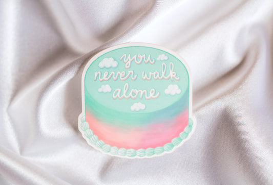 You Never Walk Alone Cake Sticker